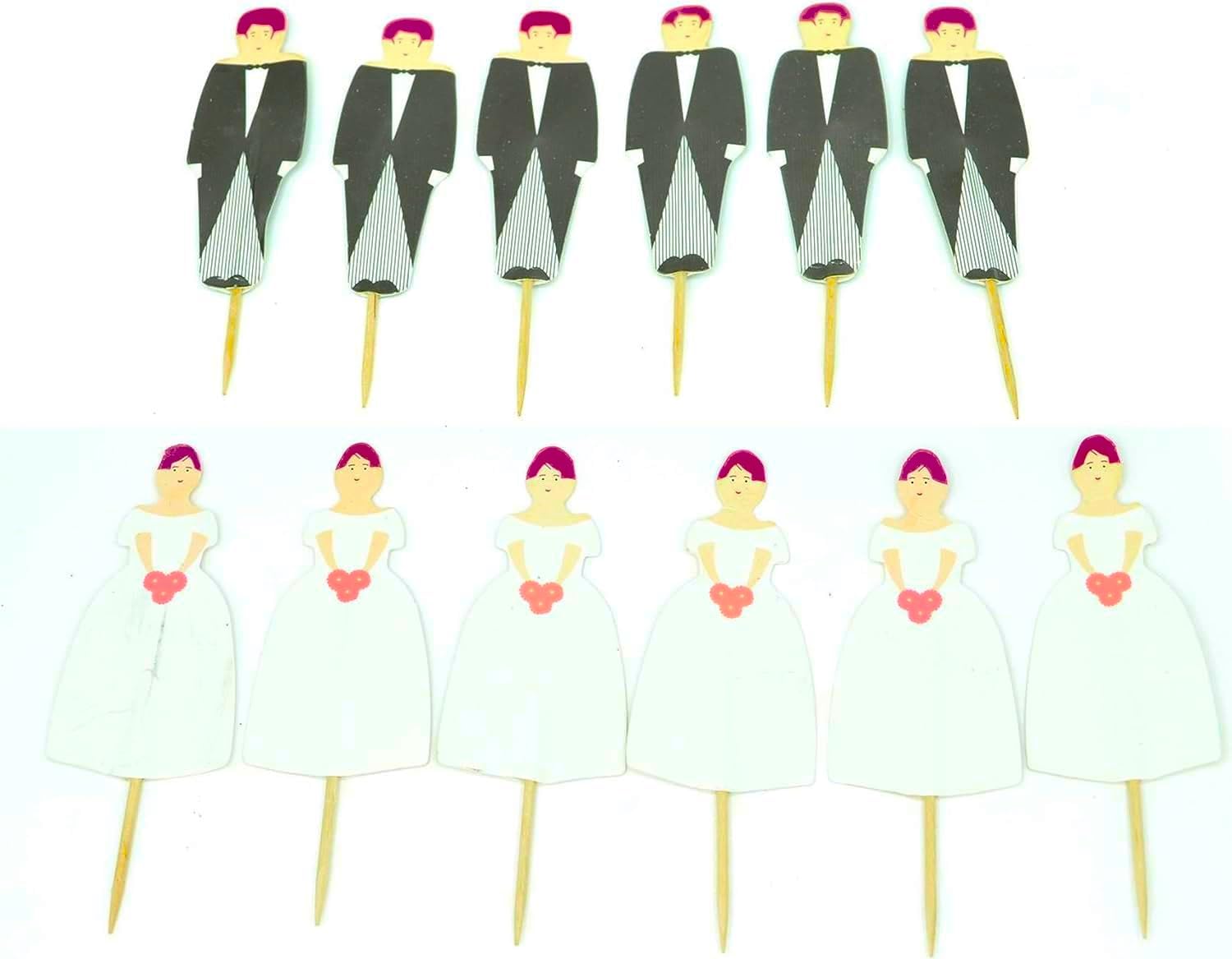 Wedding Party Table Decoration Cake Topper Bride & Groom Anniversary Mr & Mrs UK