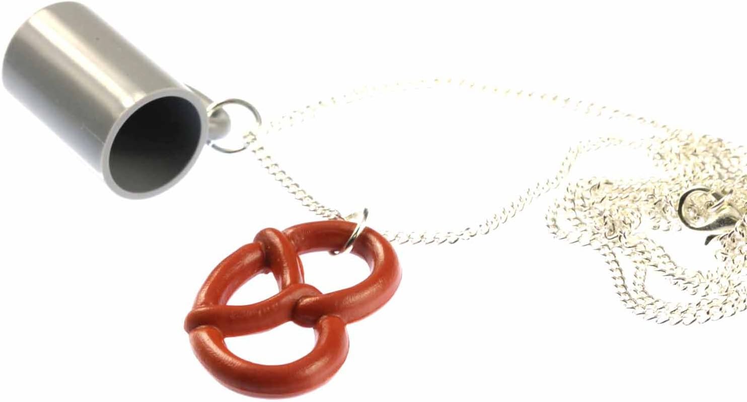 Miniblings Oktoberfest Pretzel Necklace Beer Mug Jausn 80Cm