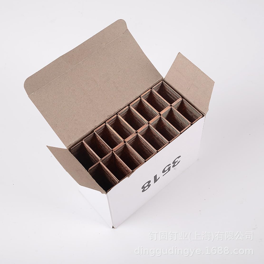 14000Pcs Sealing Nails Copper Plated Carton Wide Code Nail 3515 3516 3518 3519 3522 Hand Pneumatic Box Package Use - (Color: 3516)