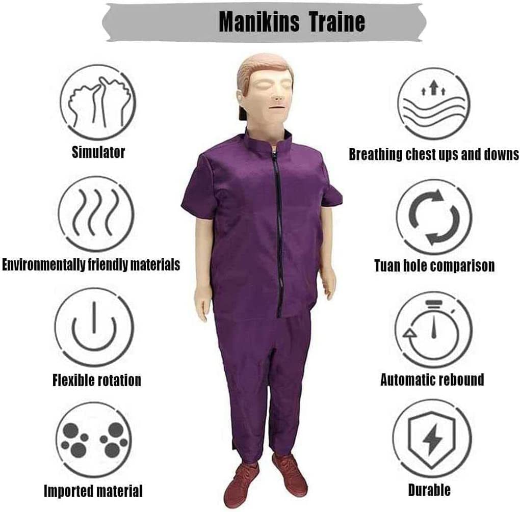 Manekiny Do Treningu Całego Ciała, Manekin Do Resuscytacji, Model Do Pierwszej Pomocy, Symulator Do Treningu Ucisków Klatki Piersiowej, Do Nauki Sztucznego Oddychania, 170 Cm