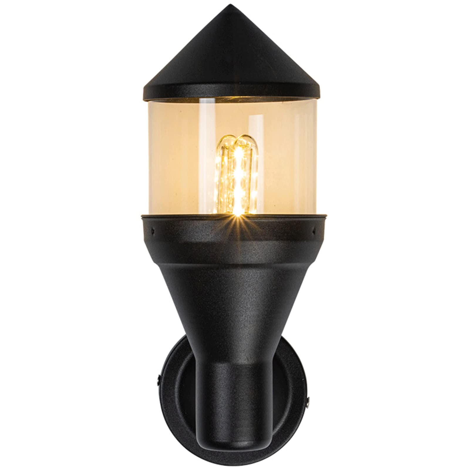 Lanterne murale en verre transparent GYORI, applique extérieure étanche et lumineuse
