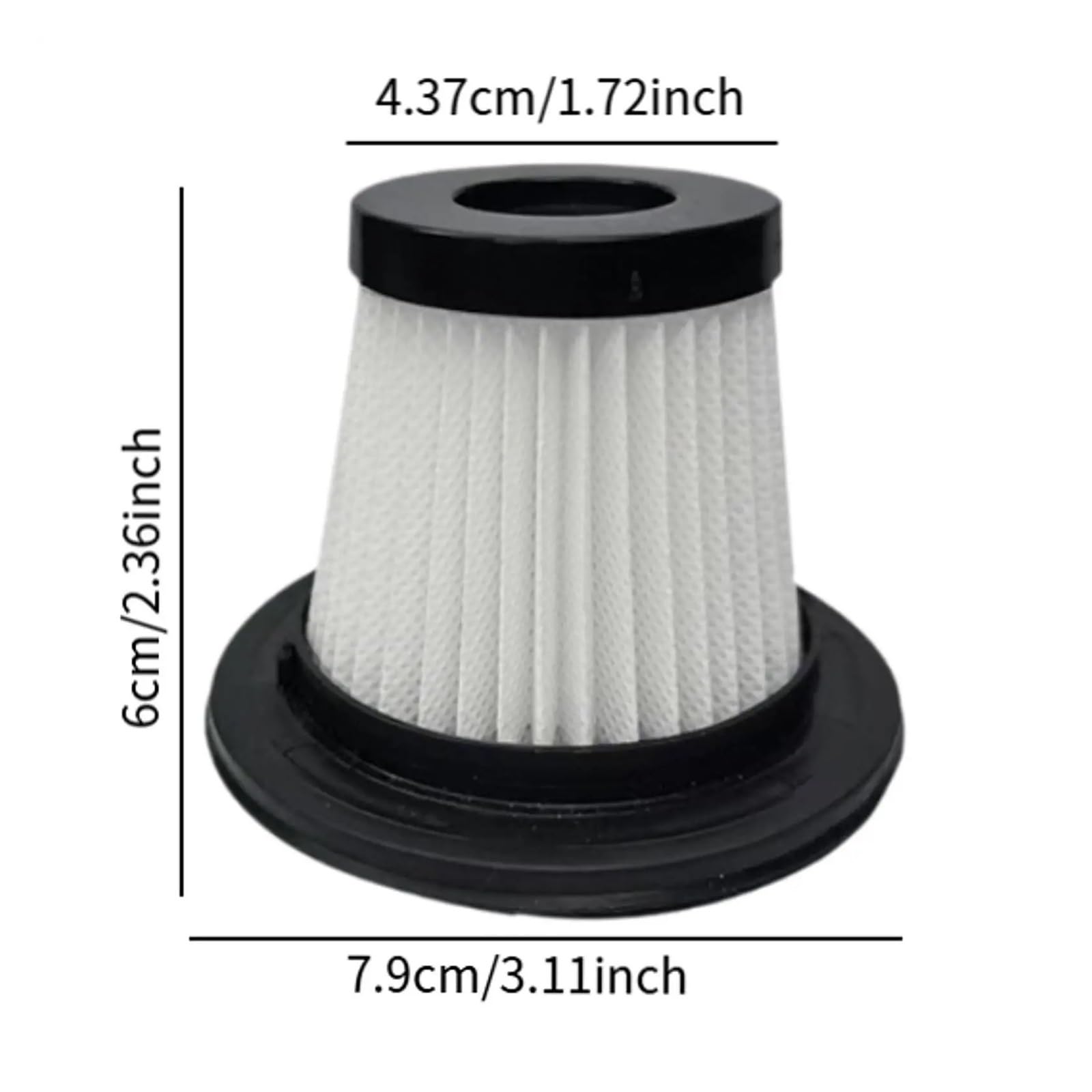 8 Piezas De Repuesto De Filtro De Aspiradora For Colector De Polvo De Coche, Eliminador De Polvo, Accesorio De Limpieza For Sala De Estar, Alto Rendimiento