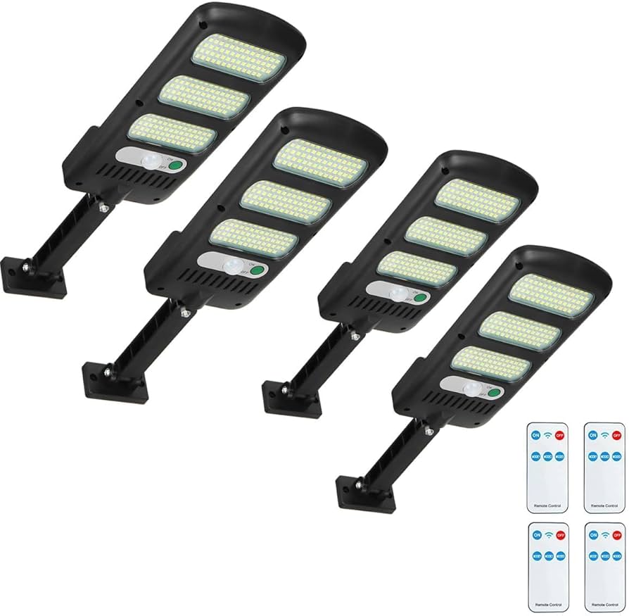 SyouHome Solar Street Lights Outdoor, 2000LM 213 LEDs Solar