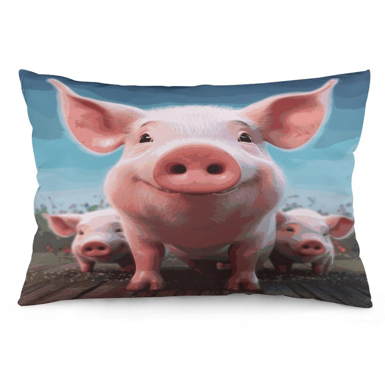 Wsoihfec Style Smiling (4) Throw Pillow Covers Decorative, Pillow Cases Soft Plush, Modern Farmhouse Boho Cushion Cover For Bed Couch Sofa Living Room Spring Decor12 X20