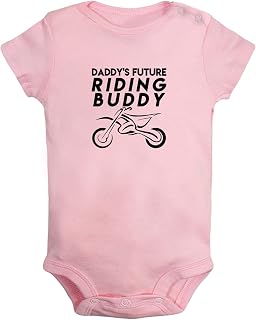 Daddy's Future Motocross Riding Buddy Funny Rompers Newborn Baby Bodysuits Infant Jumpsuits Outfits Clothes