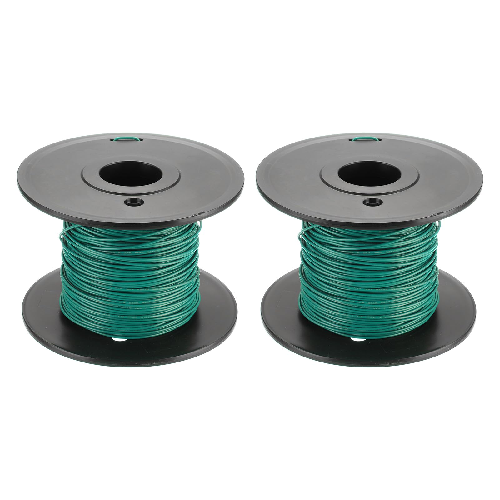 MECCANIXITY 24AWG Wire 24 Gauge Stranded Wire PVC Hookup Wire, UL1007 Tinned Copper Wire 30m/100ft Green with Spool for Internal Connecting Wire