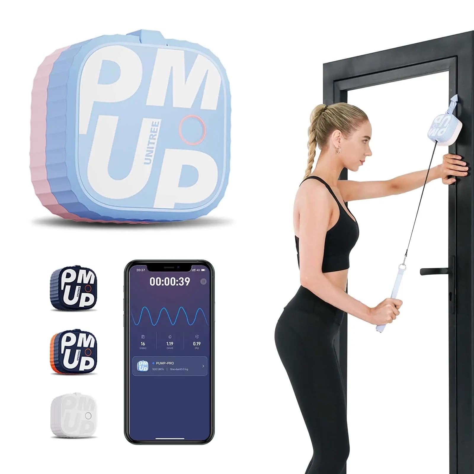 UNITREE PUMP Pro Motor Powed Smart Pocket Gym - Résistance de 2 à