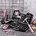 39 Piece All Purpose Basic Household Pink Tool Kit for Women - Small Tool Set with Toolbox Great for Home, Garage, Office and College Dormitory Use