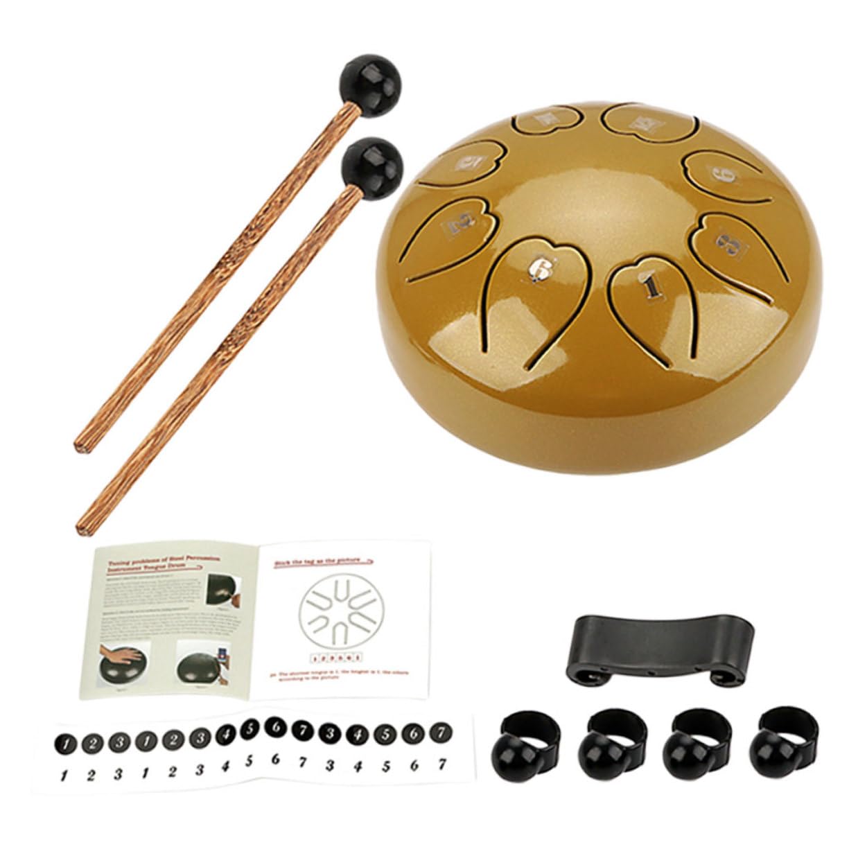 Abaodam Instrumento de Percusión de Lengüeta Portátil para Principiantes Instrumento Musical para Amantes la Música