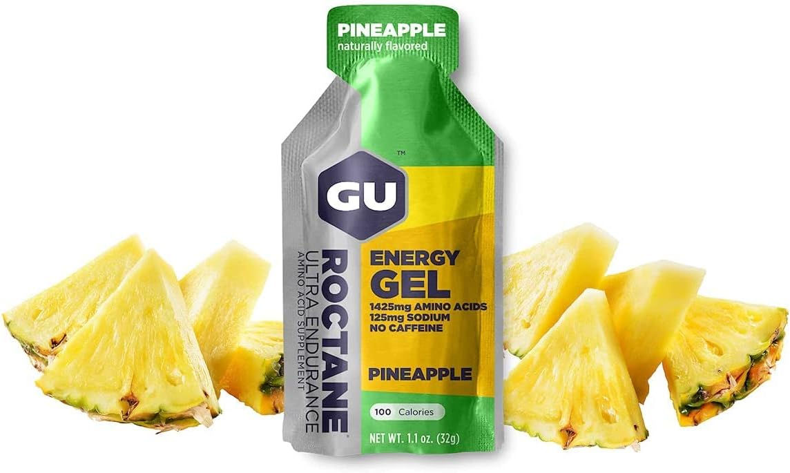 GU Energy Roctane Ultra Endurance Energy Gel, 24-Count, Pineapple