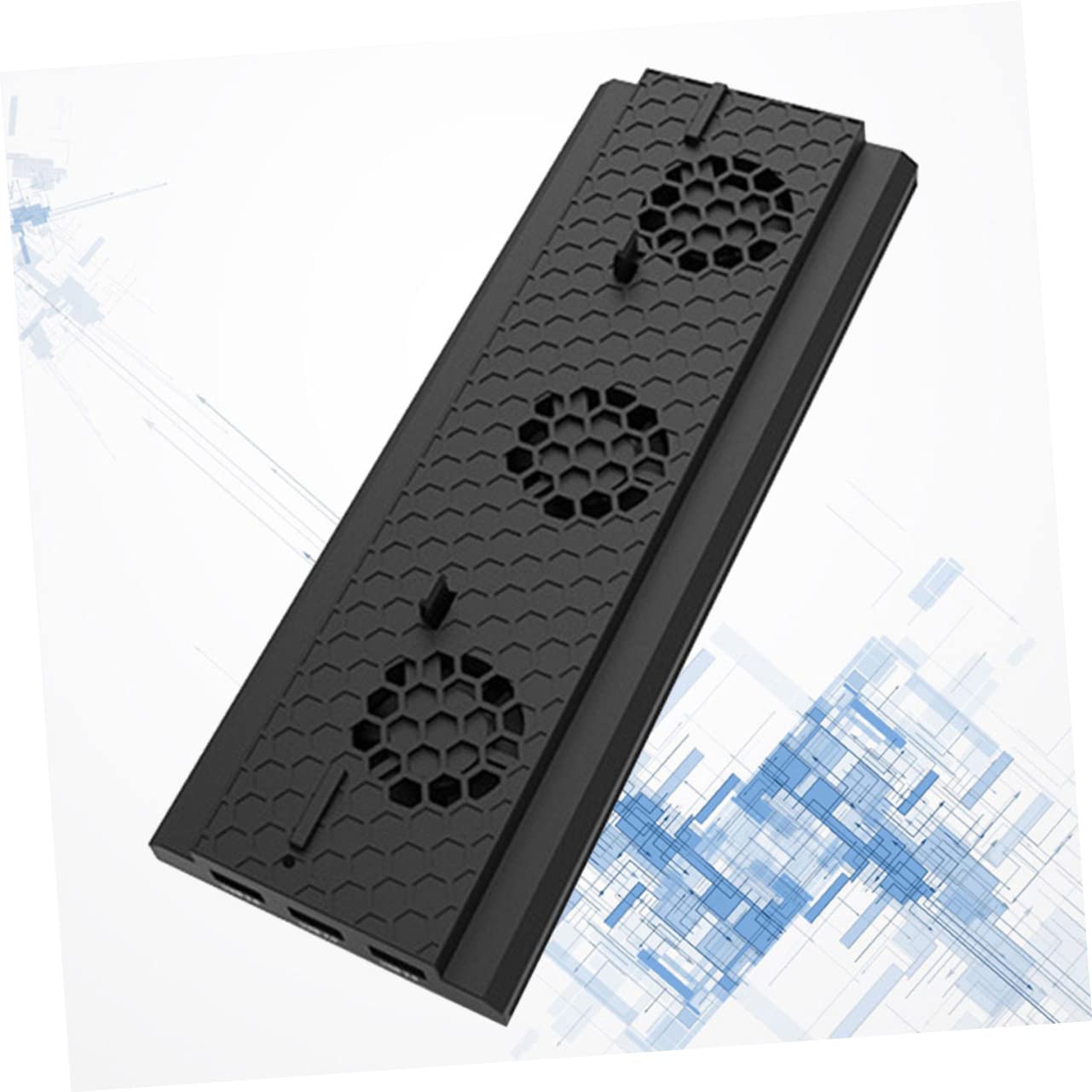 Soporte Vertical de Refrigeración para Consola de One Ventilador Triple con USB Control de Temperatura y Barra de Luz Compatible con Xbox One X para Gamers