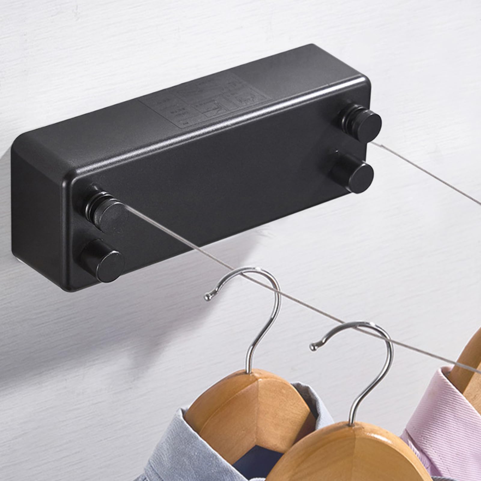 Wäschespinne aus Edelstahl – Edelstahl, kein Stanzen der Wäscheleinen – | robuste Trocknungswäsche für Badeanzüge, Handtücher, Hemden, Steppdecken und Socken