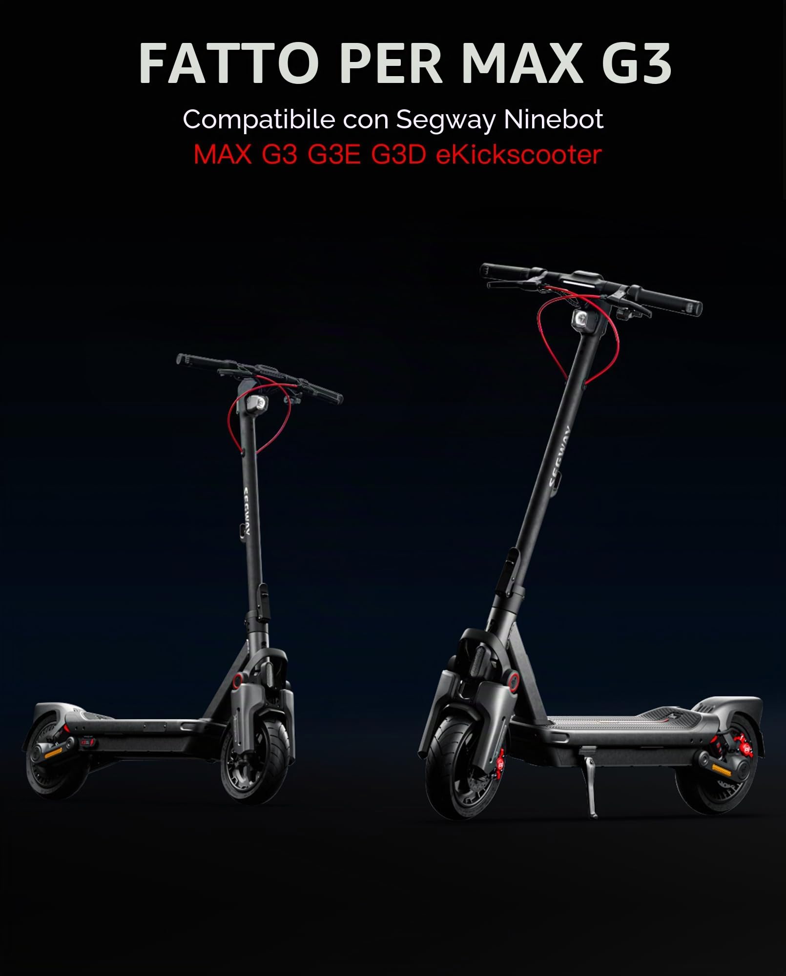 70/60-7.5 Pneumatici Jelly Compatibile con Segway Ninebot MAX G3 / G3E / G3D KickScooter Vuoto Outer Tyre 11 Pollice antiscivolo Tubeless Tyre Accessori Originali