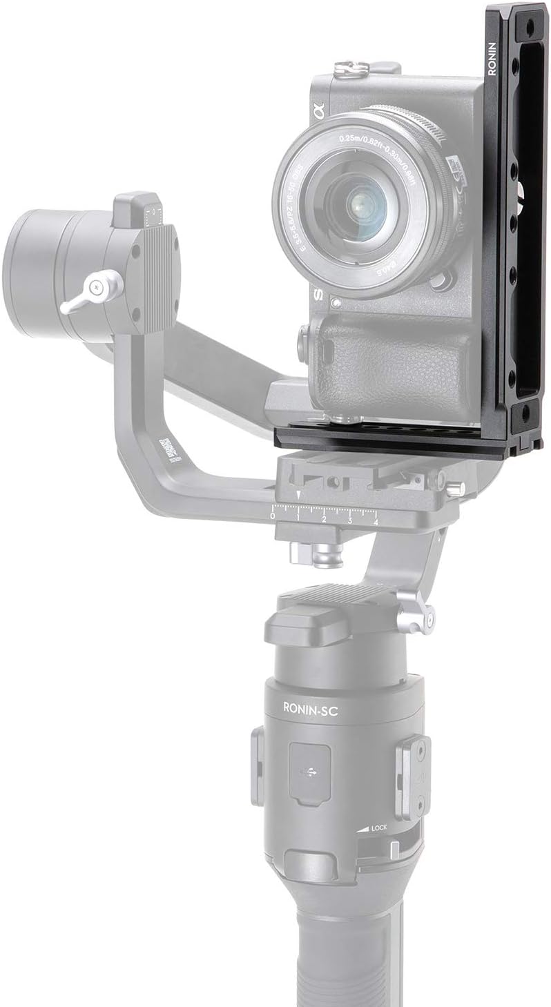 DJI Ronin-S/SC L Bracket Plate Quick Release Vertical Video Shooting Universal L Bracket with 1/4 Inch Screw Arca Swiss for DJI Ronin Canon Nikon Sony DSLR Camera etc.
