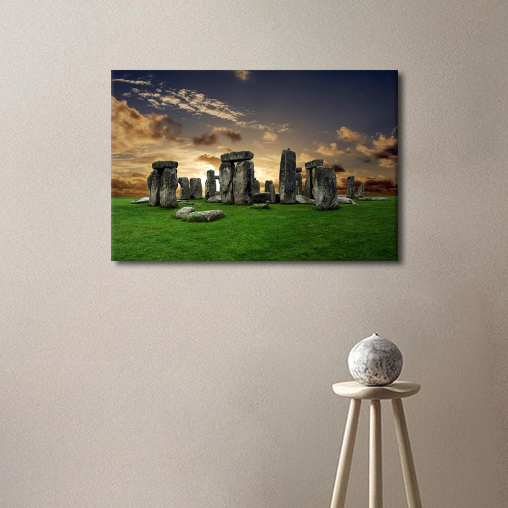 1 Pieces Landscape Wall Art Stonehenge - Image 4