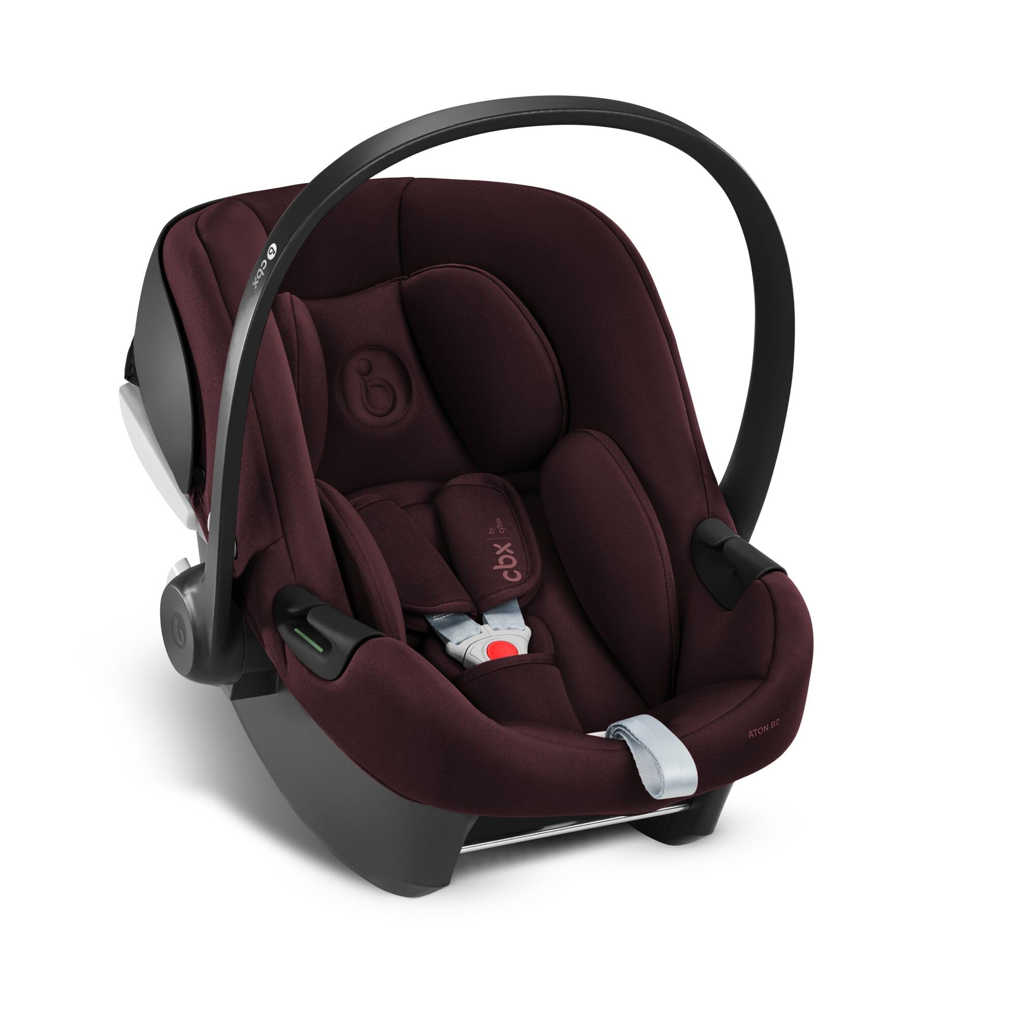 CYBEX Coque Aton B2 i-Size, De la naissance à environ 24 mois, Max. 13 kg, Coussin Réducteur pour Nouveau-né inclus, Compatible SensorSafe, Dynamic Red
