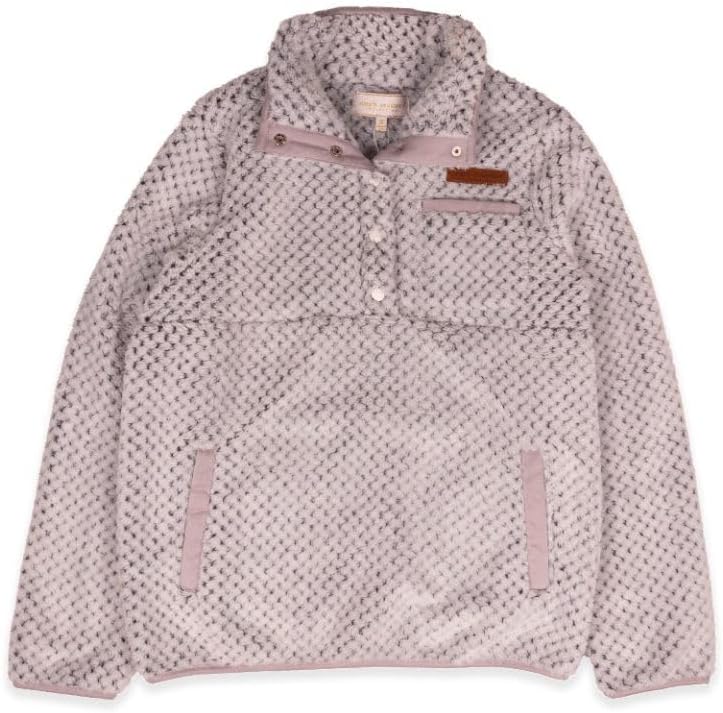Simply Southern Simply Soft Pullover, Quarter Button Snap Closure, Quilted Fleece, Youth