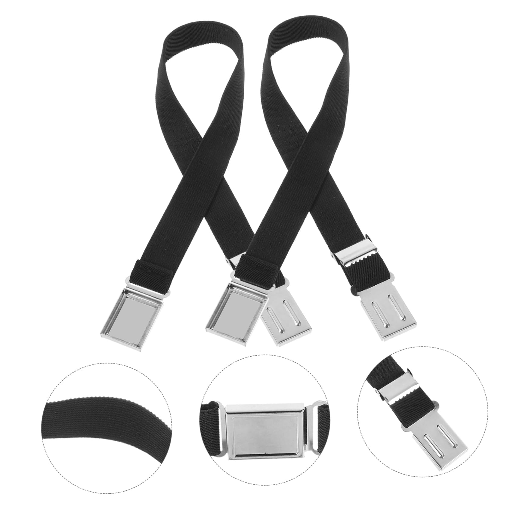 BESPORTBLE Cinturones Elásticos Cómodo Cinturón Con Magnética Y Niñas 2 Piezas X 4