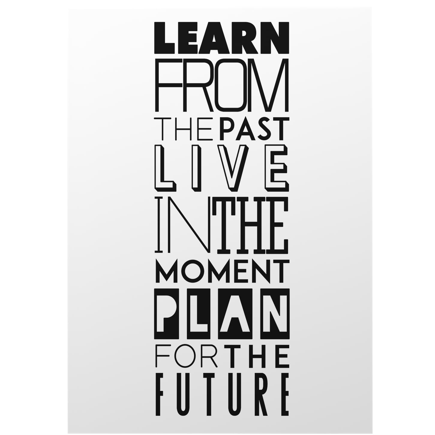 Giftzie Men's Learn Live Plan Motivational Wall Decor,