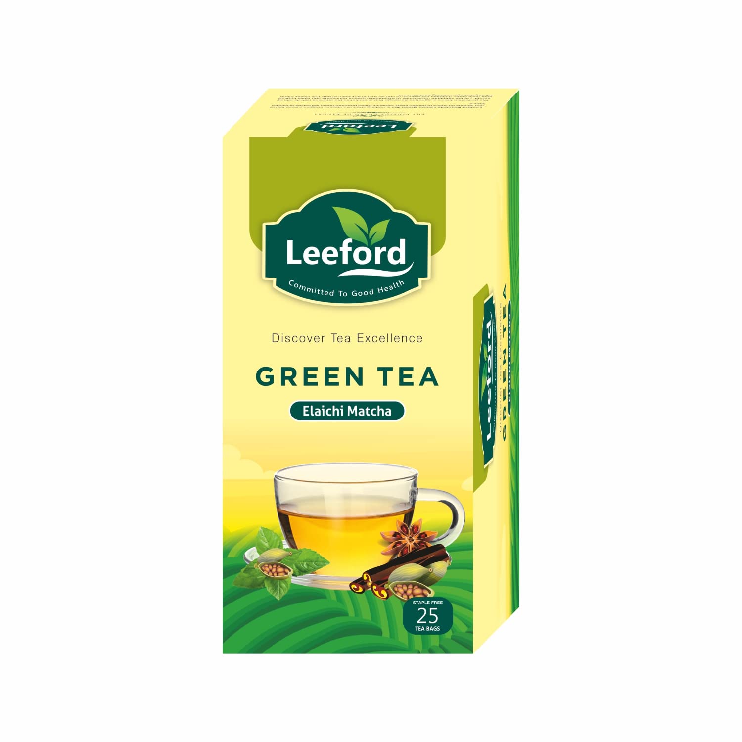 Leeford Elaichi Matcha Green Tea For Weight Loss (25 Infusion Bags) – Detox Green Tea | Enriched With Cardamom, Cinnamon & Clove | Helps To Improve Immunity & Metabolism (B0C2PHJBG4) Amazon Price History, Amazon Price Tracker