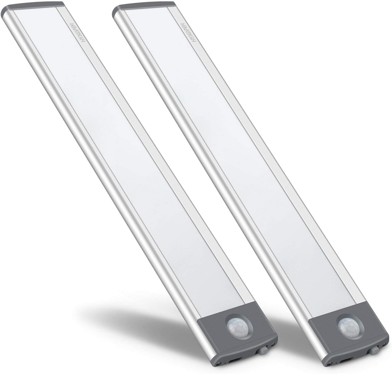 Motion Sensor Cabinet Light, 30-LED Under Counter Closet Lighting,Wireless USB Rechargeable Kitchen Night Lights,Battery Powered Operated Light,Uniform Light for Wardrobe,Closets,Cupboard(2 Pack)