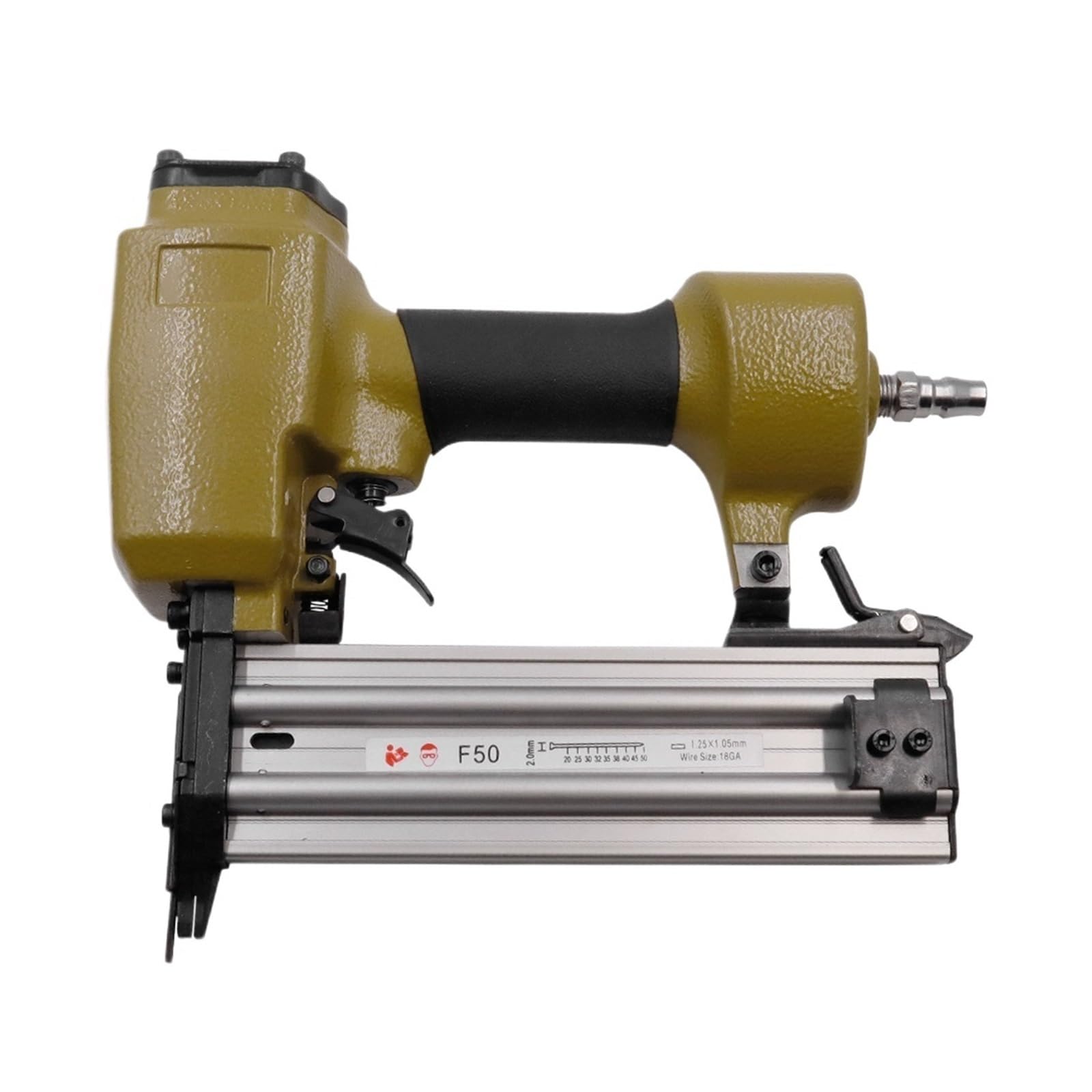 Pistola sparapunti pneumatica senza olio La cucitrice meccanica F50 da costruzione pneumatica da 18 calibri accetta cucitrice meccanica for mobili con chiodi da 15-50 mm for cucitrice meccanica for ta