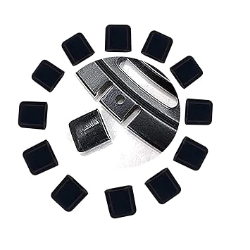 12 Pcs Rubber Bumpers for Air Fryer Grill Pan Premium Black Rubber Tabs Silicone Pieces Rubber Anti-scrat