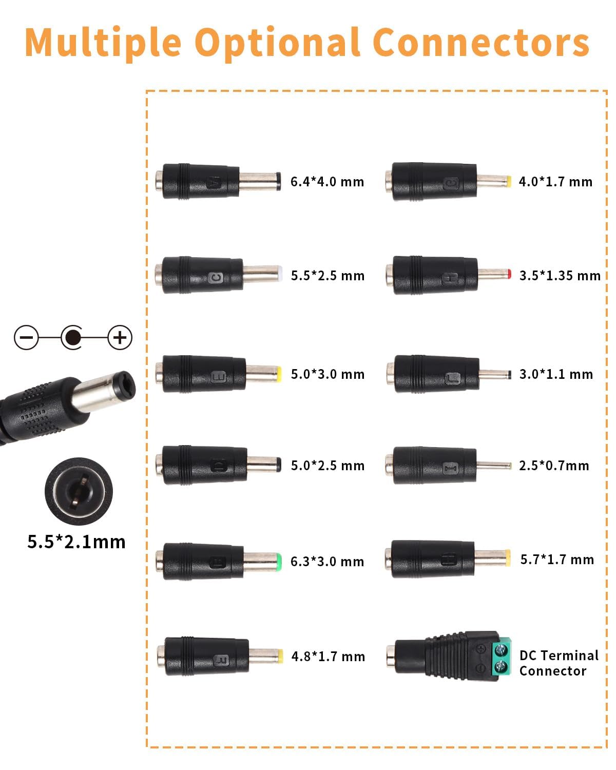 Alimentatore universale da 12 V, 12 A, alimentatore regolabile, 3 V, 12 V, 12 A, adattatore di alimentazione universale, 144 W, 100 V, 240 V, AC a DC, 12 V, 11 V, 10 V, 8 V, 9 V, 6 V, 5 V, 3