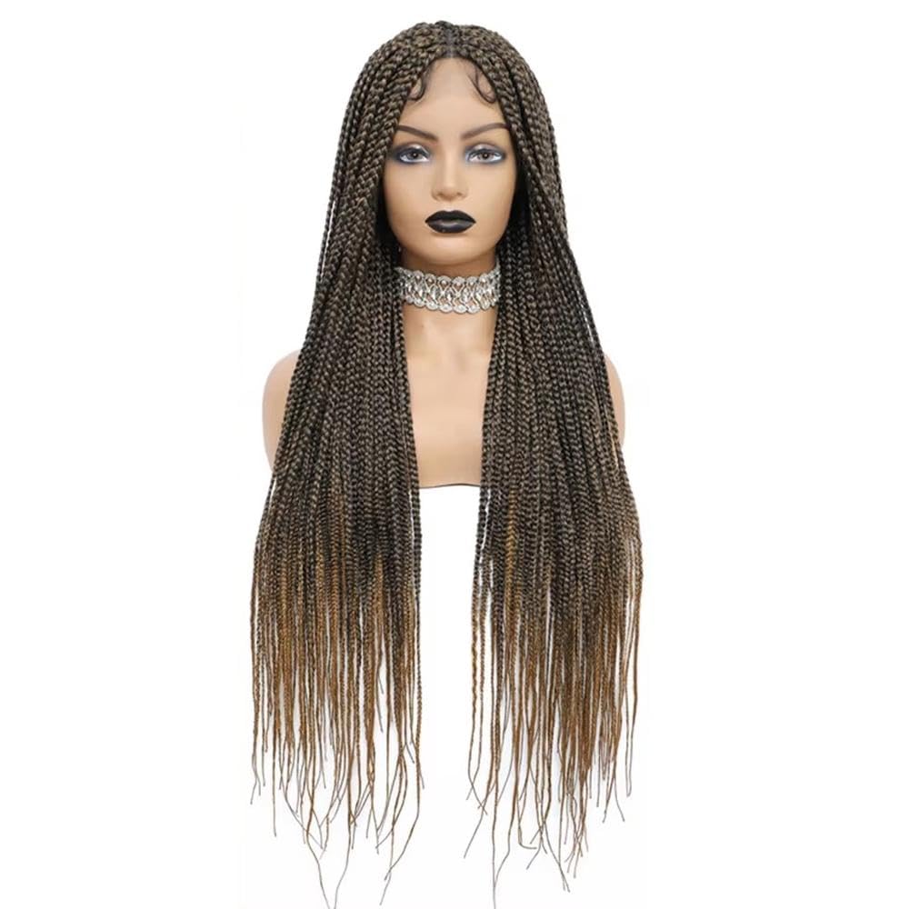 Haarpflege 36 Zoll Cornrows Lange Geflochtene Perücke Mit Babyhaar Knotenlose Box Braids Perücken Für Schwarze Frauen(1)