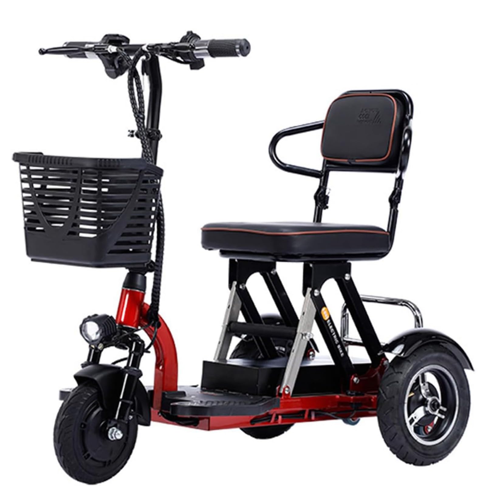 Scooter De Movilidad De Viaje Ligero con Cargador Y Cesta, Scooters De Movilidad De Viaje De 3 Ruedas, Sillas De Ruedas Eléctricas, Scooters Motorizados para Personas Mayores