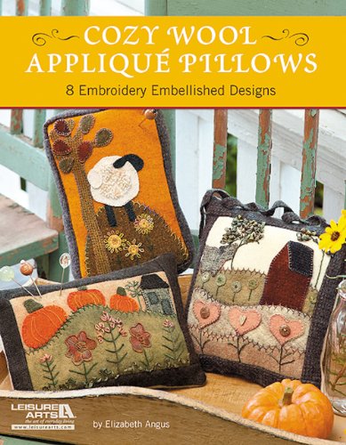 Cozy Wool Applique Pillows (English Edition)