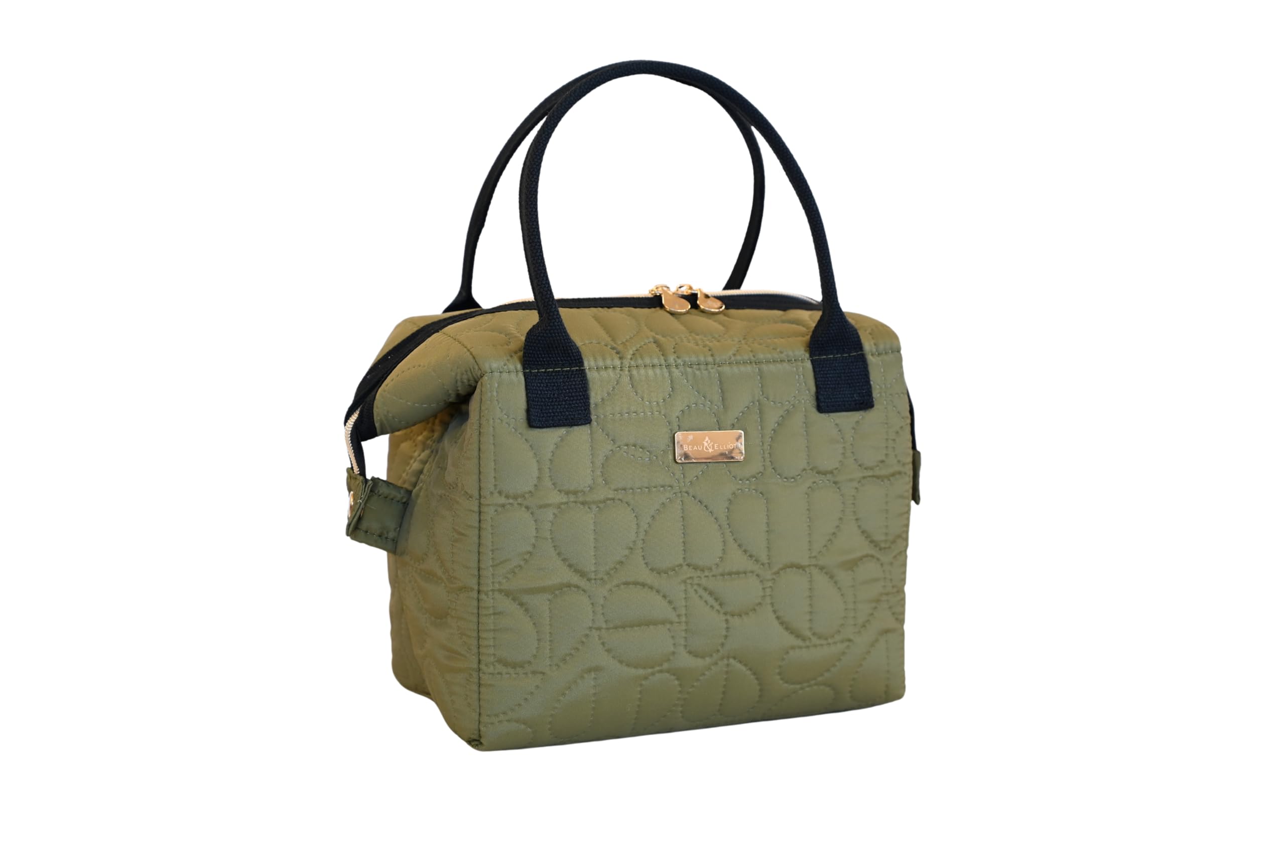 BEAU & ELLIOT Oxford Quilted Convertible Lunch Bag (Khaki)