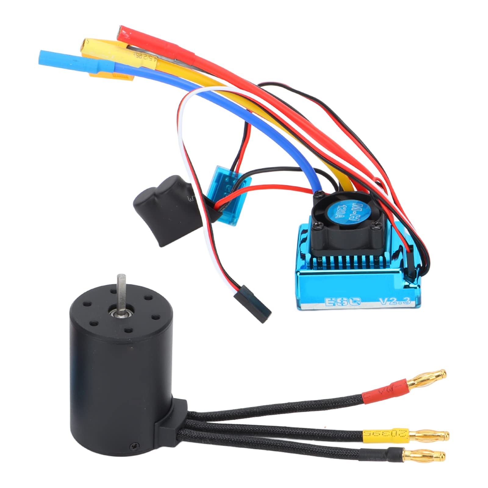 Focket Zestaw Silnika Bezszczotkowego 120A, 3600KV, Regulator do RC 1/10
