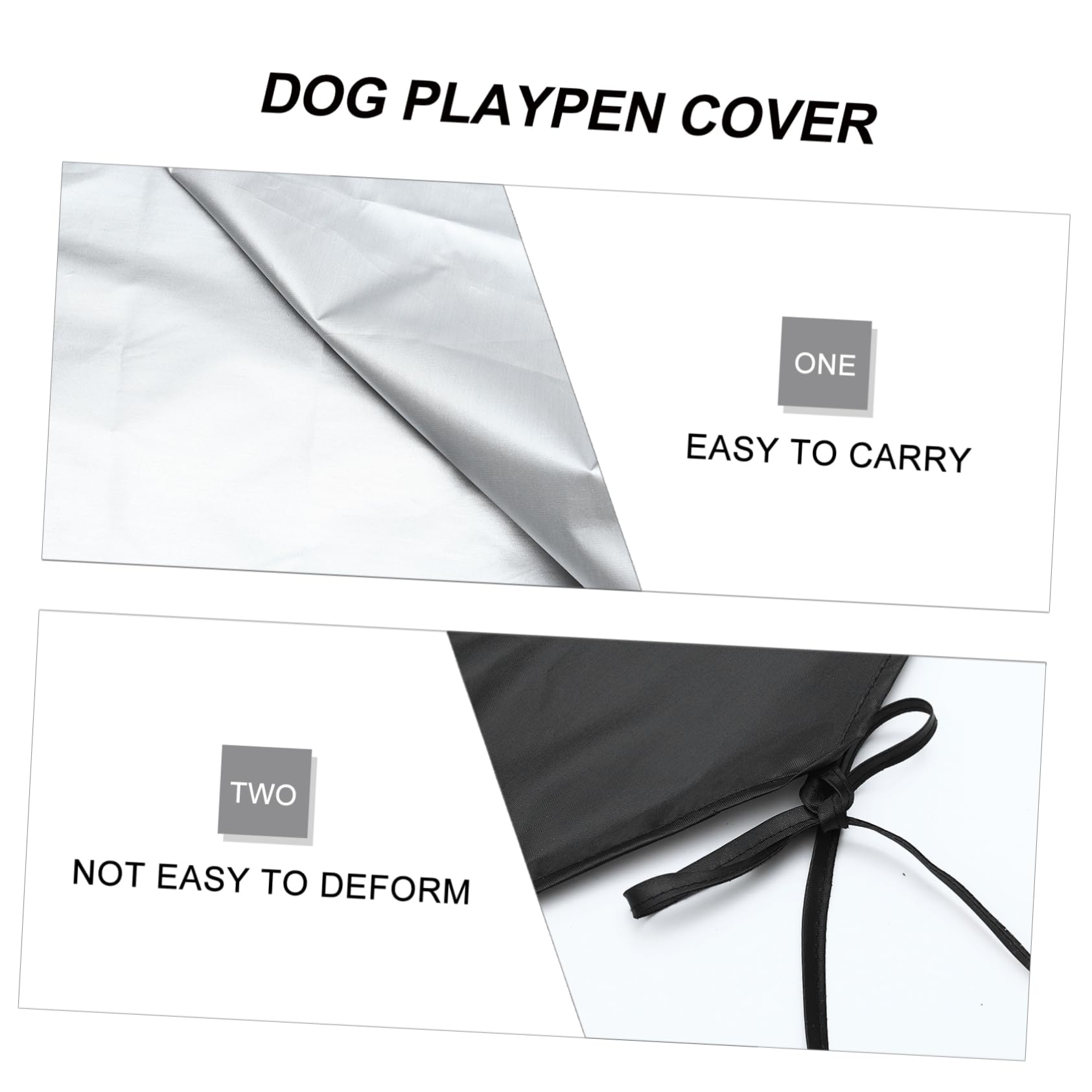 FONDOTIN Dog Kennel Roof Cover Waterproof Sunproof Outdoor Dog Pen Top Pet Shelter Tent for Yard or Camping