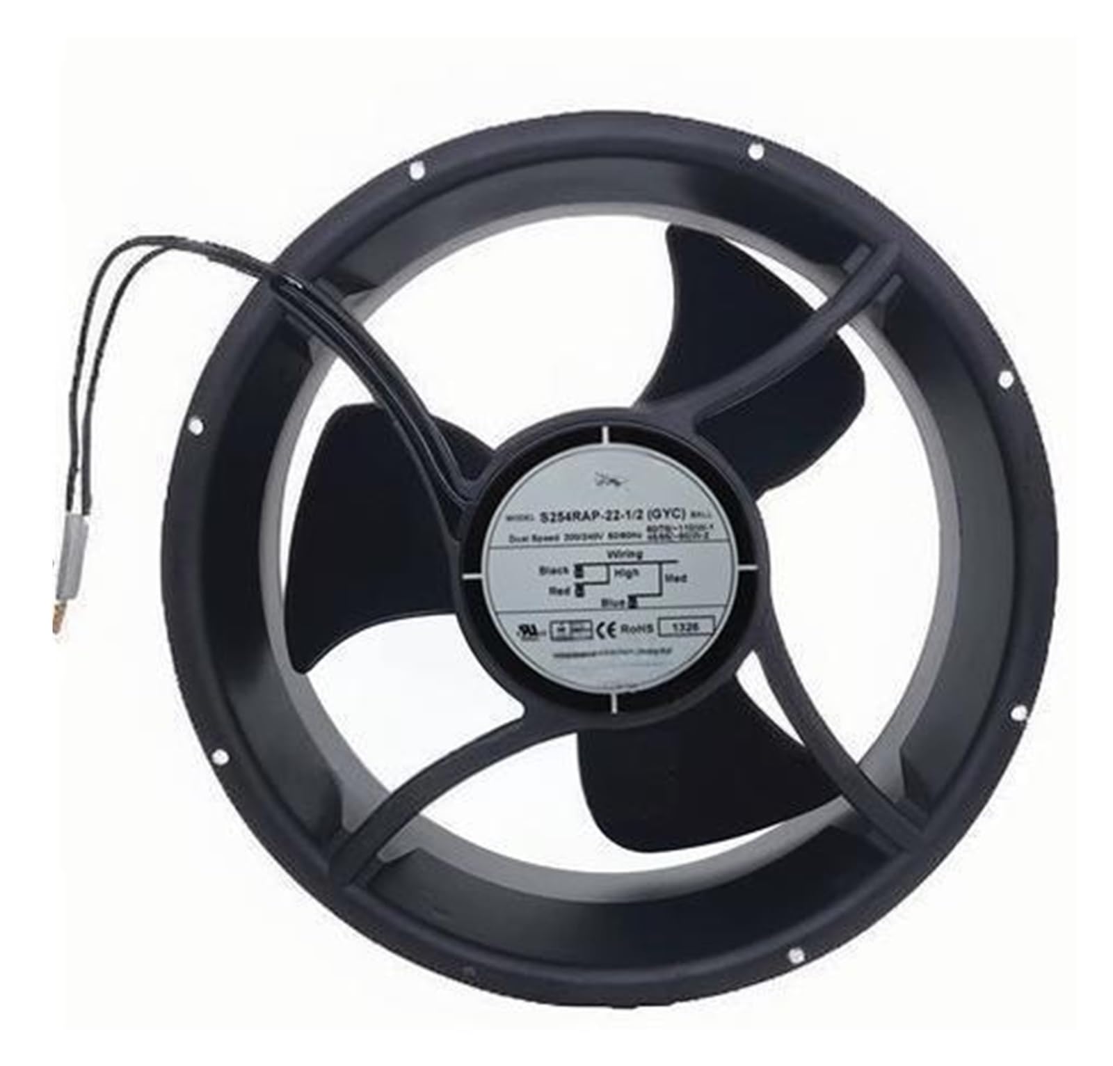 Ventilateur 120 V CA S254RAP-22-1/2 pour refroidissement d'armoire électrique industrielle