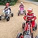 bopster- Coche De Pedales "Go-Kart" Con Ruedas Hinchables 5-10 años- Rojo/Negro