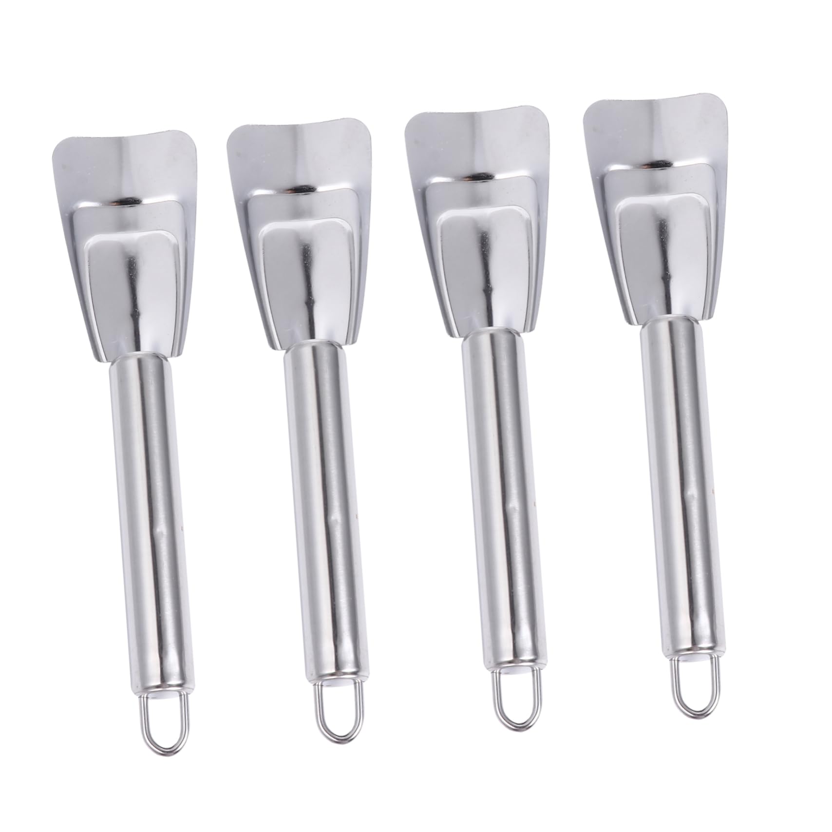 BESPORTBLE Stainless Steel Deicing Shovel 4pcs Stainless Steel Icing Spatula Deicing Defroster Ice Shovel Scraper