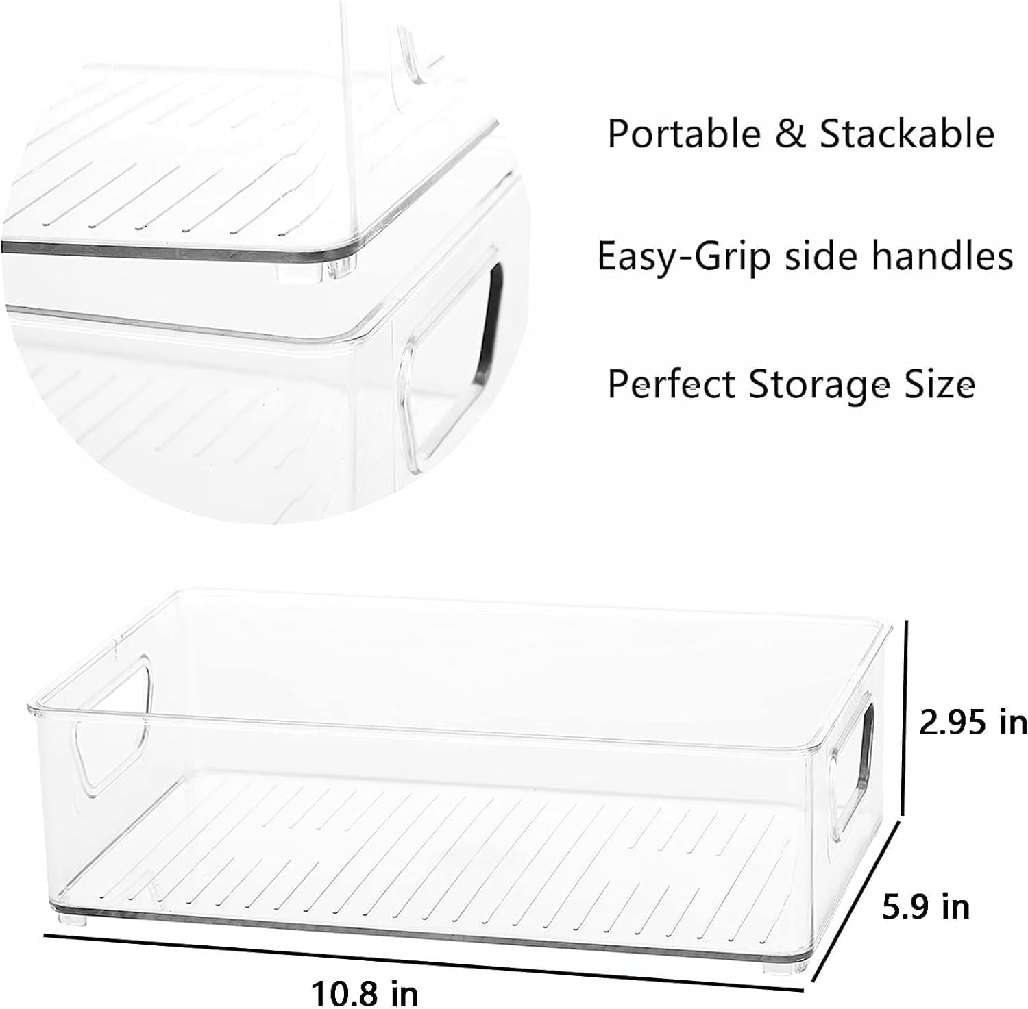 Baby Bottle Organizer, Plastic Storage Center for Baby Bottles and Food Jars, Portable Nursery Storage Plastic Baby Organizer,Convenient Storage Center for Kitchen Cabinet, Refrigerator&Countertop-3PC