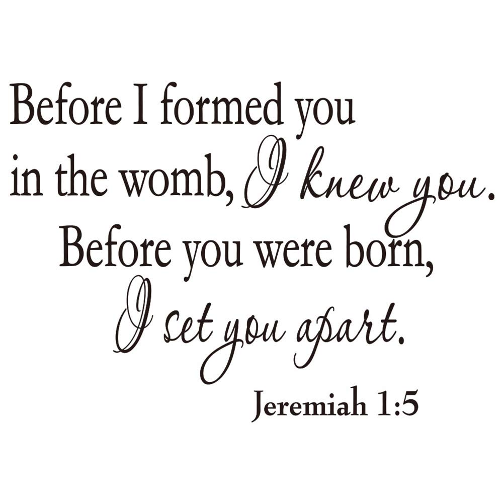 VOSAREA Removable Wall Stickers Home Wallpaper Bible Verse Wall Decal Inspirational Quotes for Bathroom Bedroom
