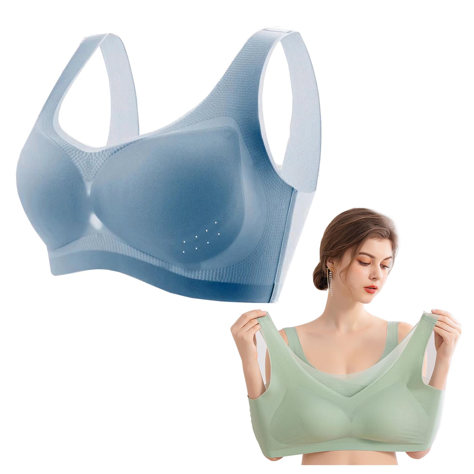Ice Silk Ion Lymphvity Detoxification and Shaping & Powerful Lifting Bra, Ion Lift and Lymphatic Detoxification Bra