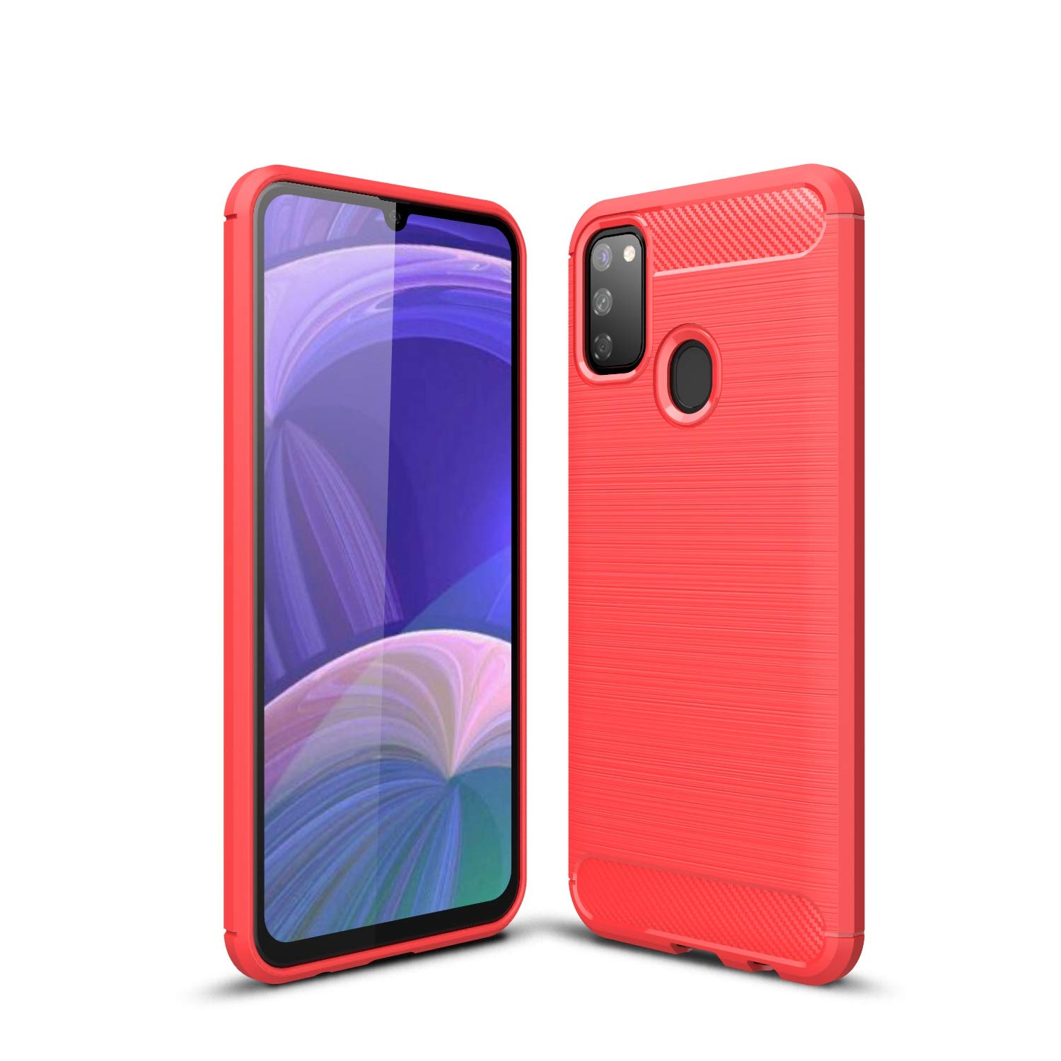 Compatible with Galaxy M30s Case, Compatible with Galaxy M30s Cover, Design Back Cover Anti-Scratch Shock Absorption Case for Samsung Galaxy M30s (Red)