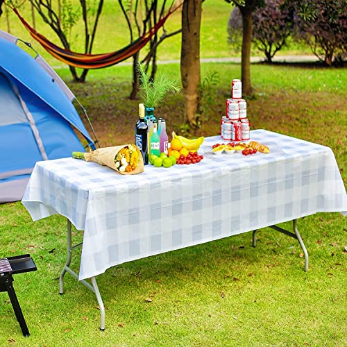 Byliable Folding Table 6Ft Portable Heavy Duty Plastic Fold-In-Half Utility Foldable Table Plastic Dining Table Indoor Outdoor For Camping, Picnic And Party, White #TOP1