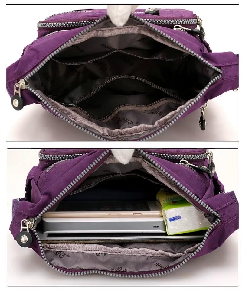 Image of ketmart Crossbody Bags Waterproof for Women Handbags Shoulder Bag with Adjustable Strap Women's Crossbody Purses polyester Fabric.