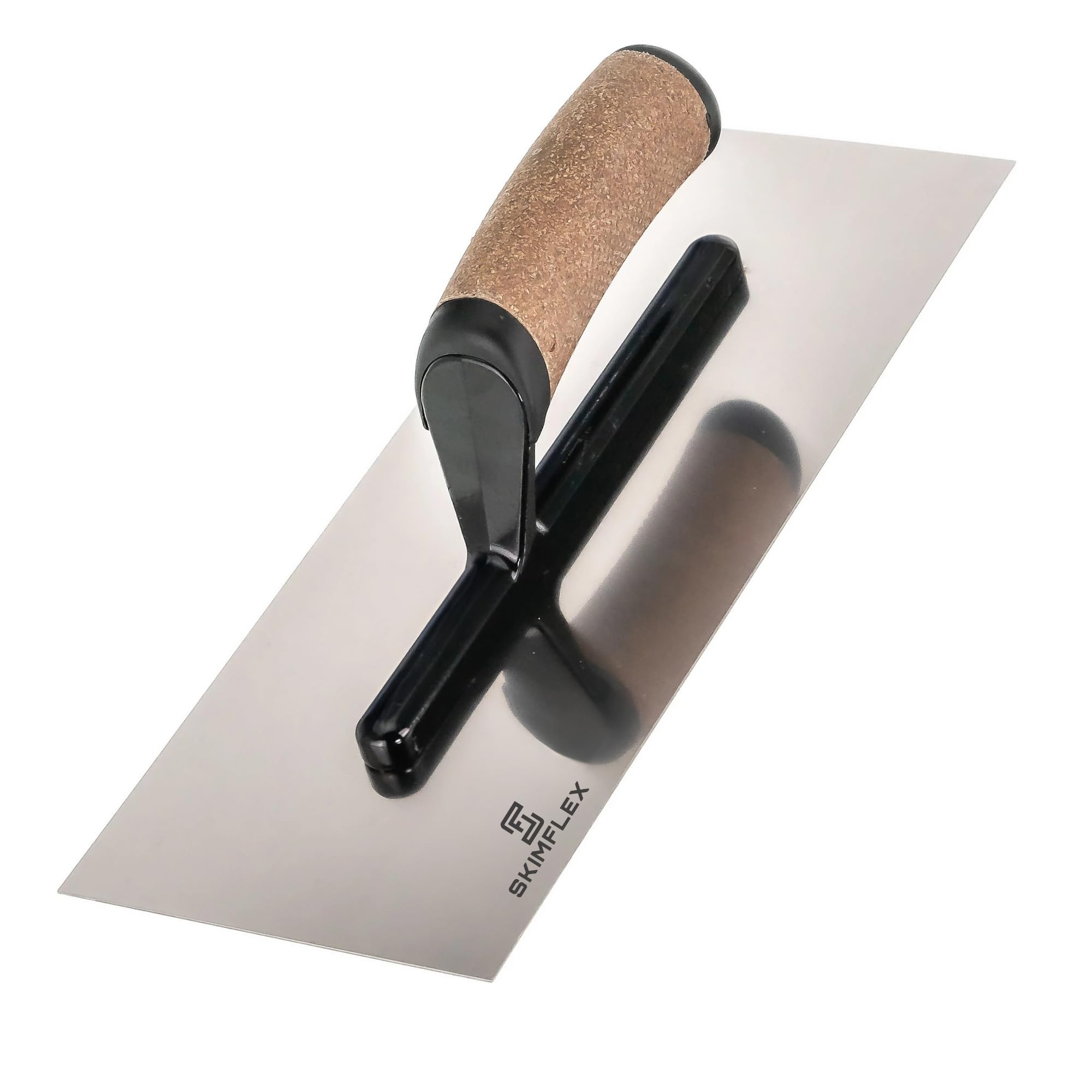 Trowel, Plastering Trowel, Cement Trowel – Skimflex Stainless Steel Finishing Trowel with Cork Handle for Plaster, Render, Screed & Skimming (Available in 11, 14, 16 Inch) Skimtex 008 13"