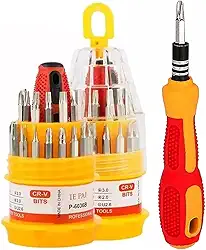 Kit Conjunto de Chaves de Fenda Torx de Precisão 31 Peças, Kit de Ferramentas de Reparo com Ponta Imantada Jogo de Chaves de Precisão Para PC Celular Smartphone Tablets