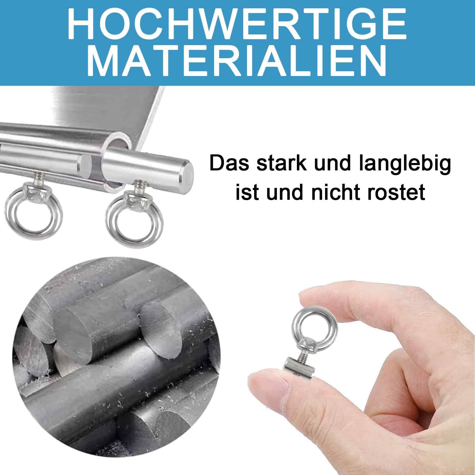 4er-Set Kederstopper Aus Edelstahl - Perfekte Endstopper Für Camping & Wohnmobile