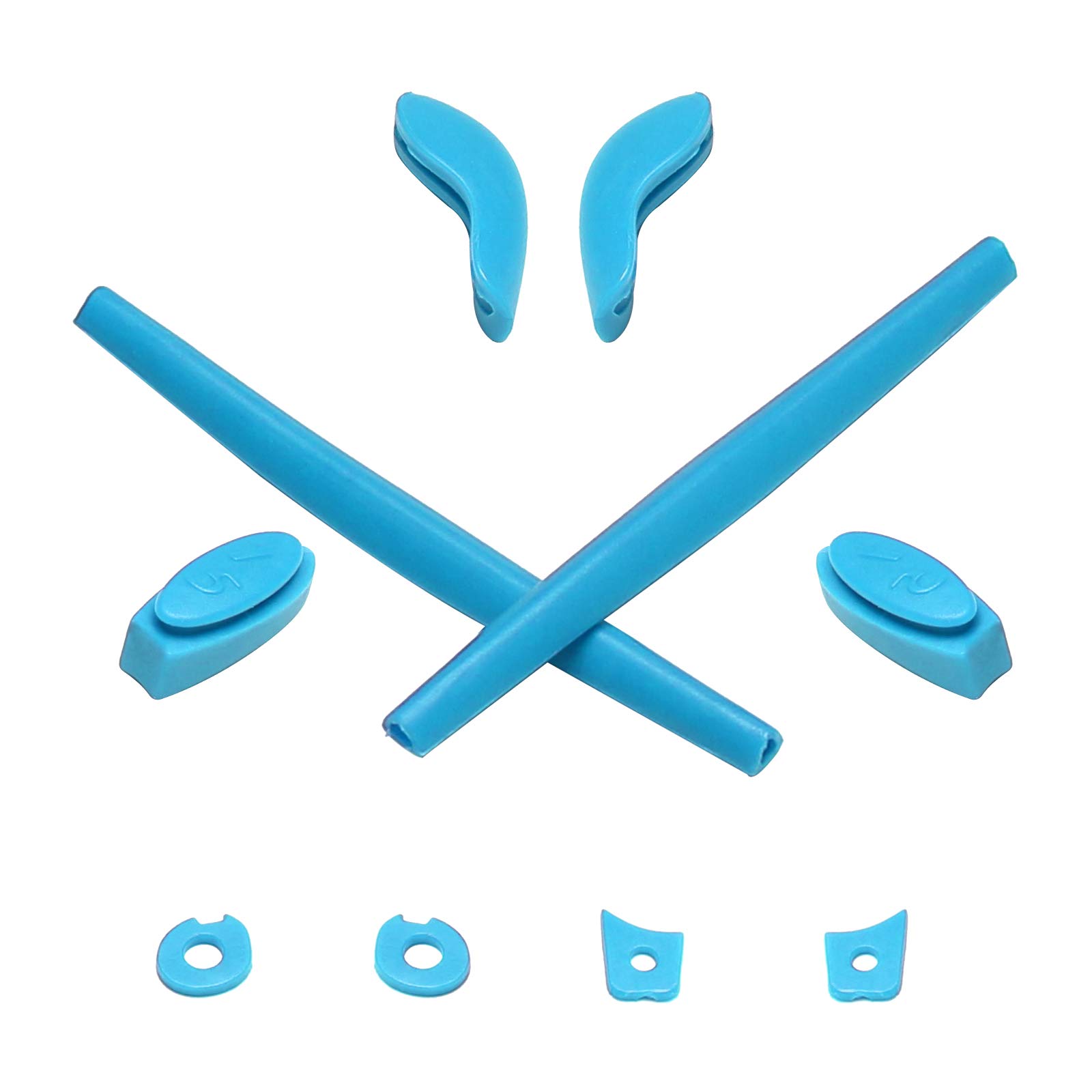 Mryok Replacement Earsocks Nosepieces Kits for Oakley Juliet Sunglass - Sky Blue
