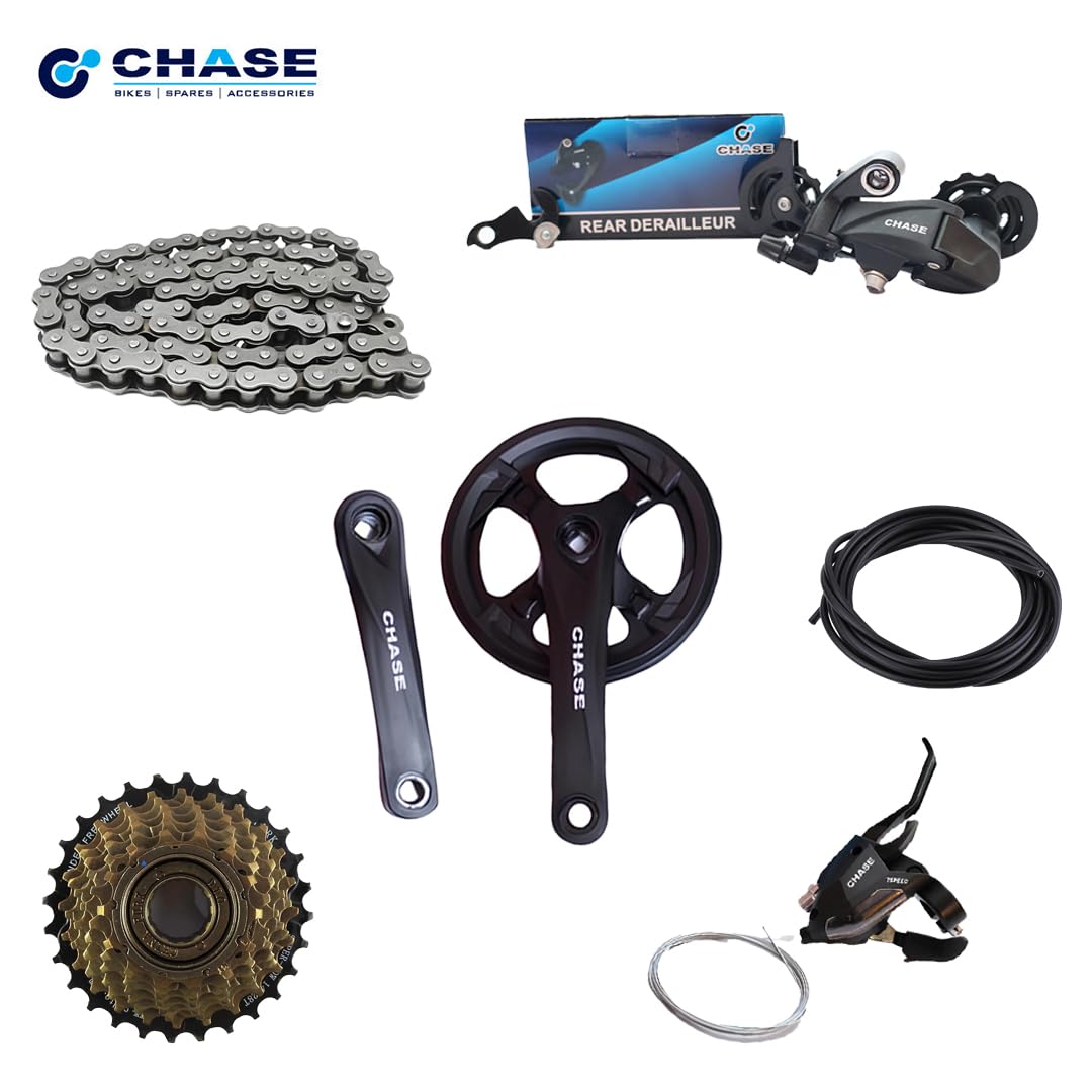 7 gear Buy CHASE Speed Set Kit for Bicycles Fit for All* Cycles, Cycle Accessories Combo of 6 Parts, Cycle Gear Kit Set, Make Your Bicycle Multi Speed Bike Online at Low Color:Weiß-Grün Warum das Fahrrad DAS and is available in Quick 1