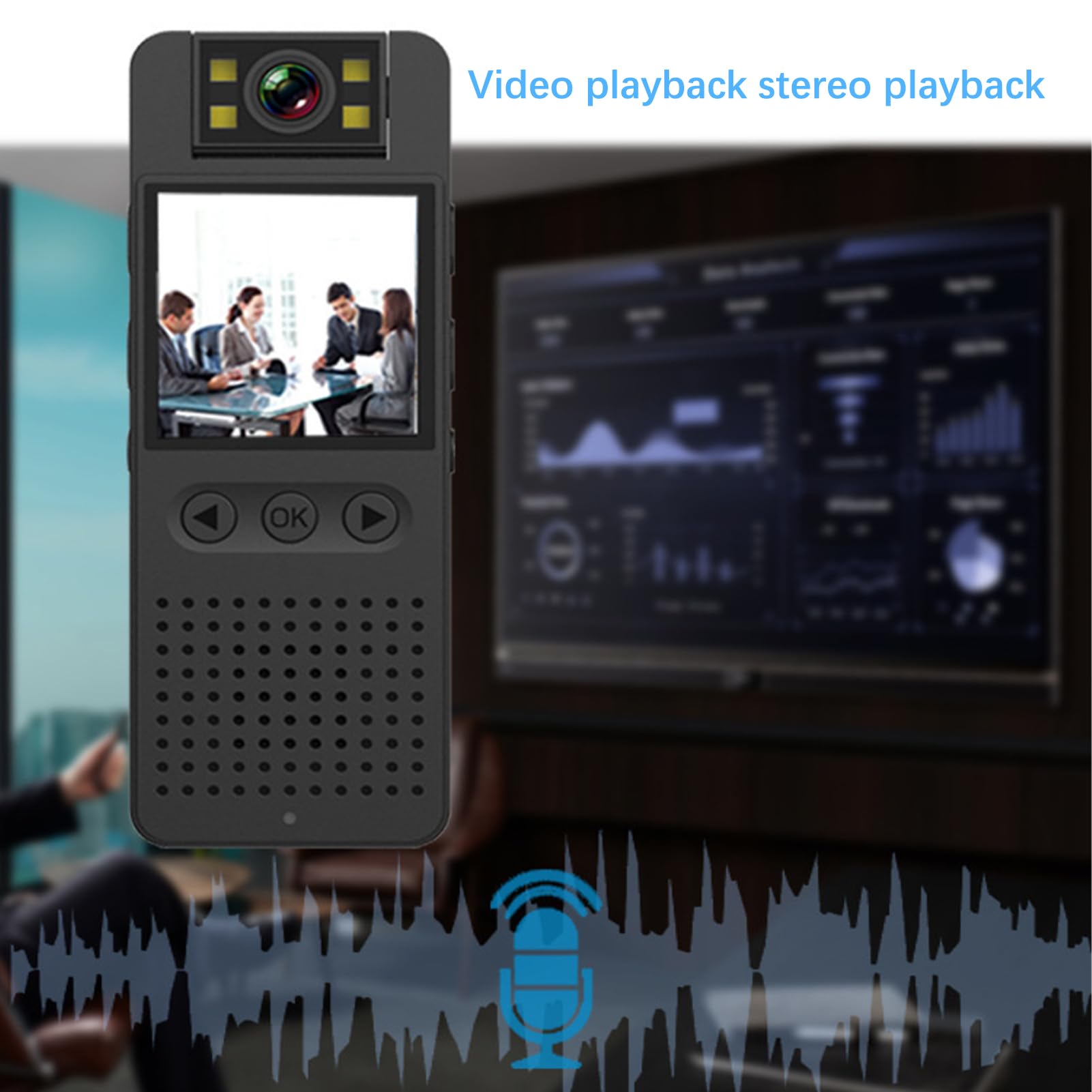 Syfunlv Mała kamera WLAN, mini nagrywarka wideo, przenośna, ukryta kamera, z obiektywem obracanym o 180°, wykrywanie ruchu, widoczność w nocy, nagrywanie audio, 1080p HD, mała kamera