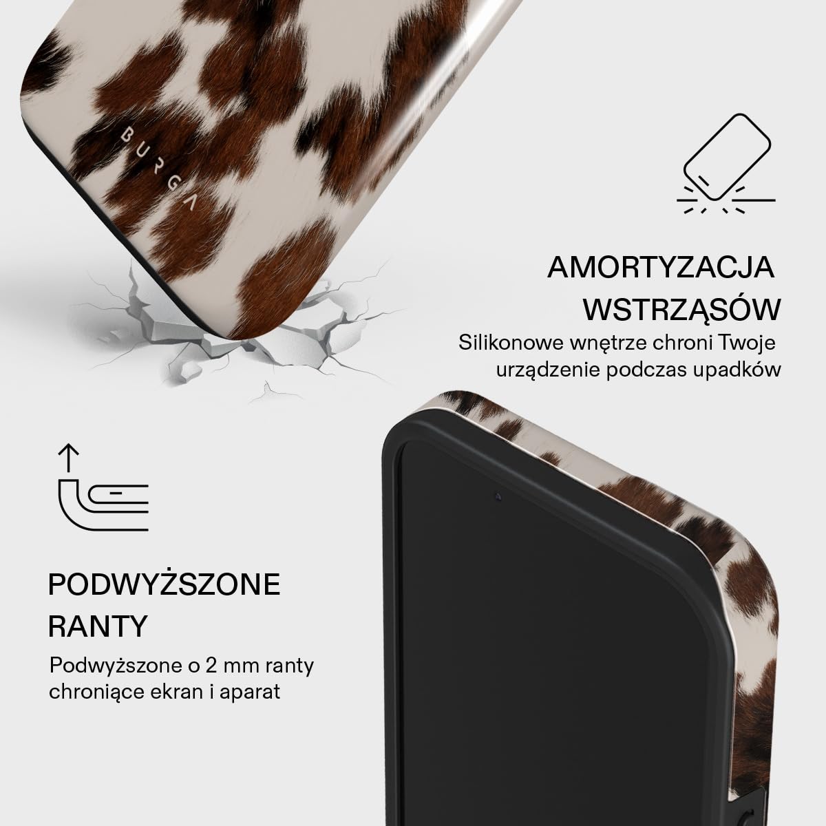 BURGA Etui na iPhone 14 Plus – Dwuwarstwowa Hybrydowa Obudowa z Amortyzującym TPU, Odporna na Zarysowania, Podniesiona Ramka dla Ochrony Ekranu, Kompatybilne z MagSafe do Codziennego Użytku